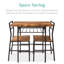 Ensemble de salle à manger moderne 3 pièces, ensemble de table carrée et chaises Ankie-806706637