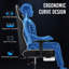 Fauteuil de jeu ergonomique à massage avec accoudoirs réglables-224382453
