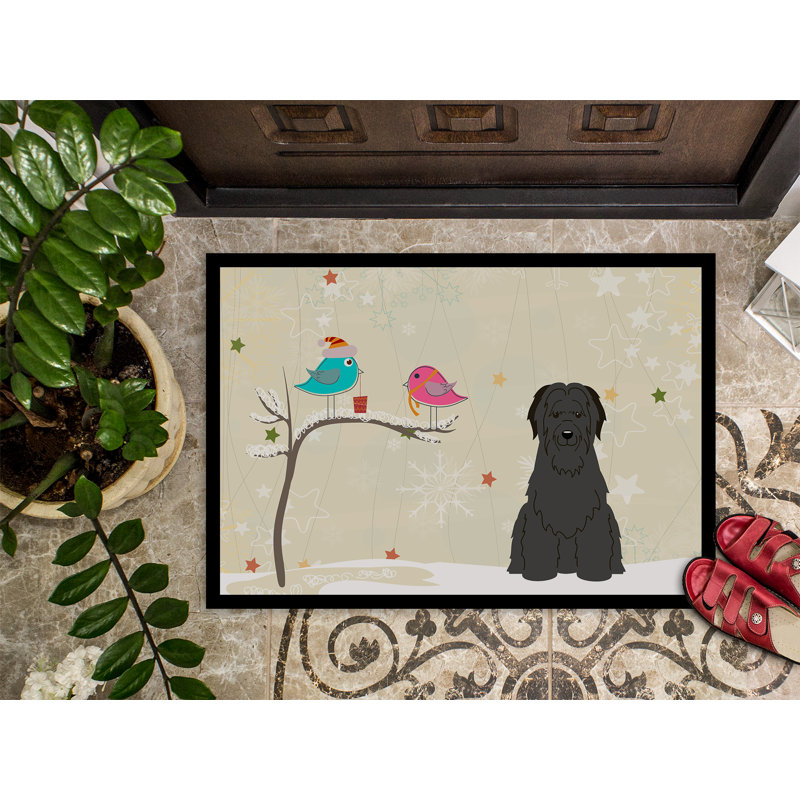 Tapis d'extérieur antidérapant Humboldt, Noir, Rectangle 1 pi 6 po x 2 pi 3 po