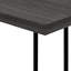 Table d'appoint en forme de C en métal et stratifié pour les collations, le salon, la chambre à coucher-442900378-446388379