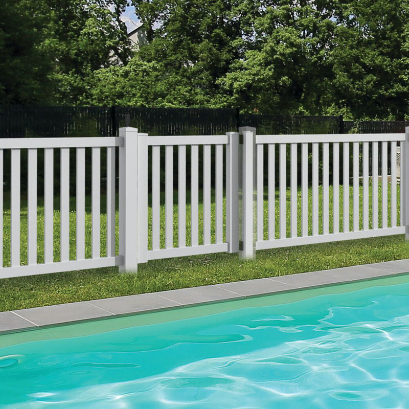 82-Inch Silver Aluminum Post Insert for Vinyl Fencing