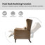 Fauteuil inclinable manuel en faux cuir Alexis-342415611