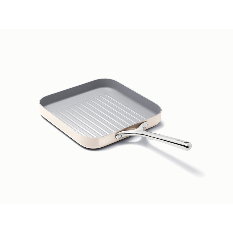Caraway 11" Square Grill Pan, Cream