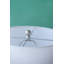 Lampe de table D16,1'' x H26'' avec base en papier beige