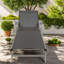 Chaises de patio réglables en aluminium pour piscine