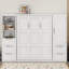 Grand lit escamotable avec tiroirs et tablettes-107167774