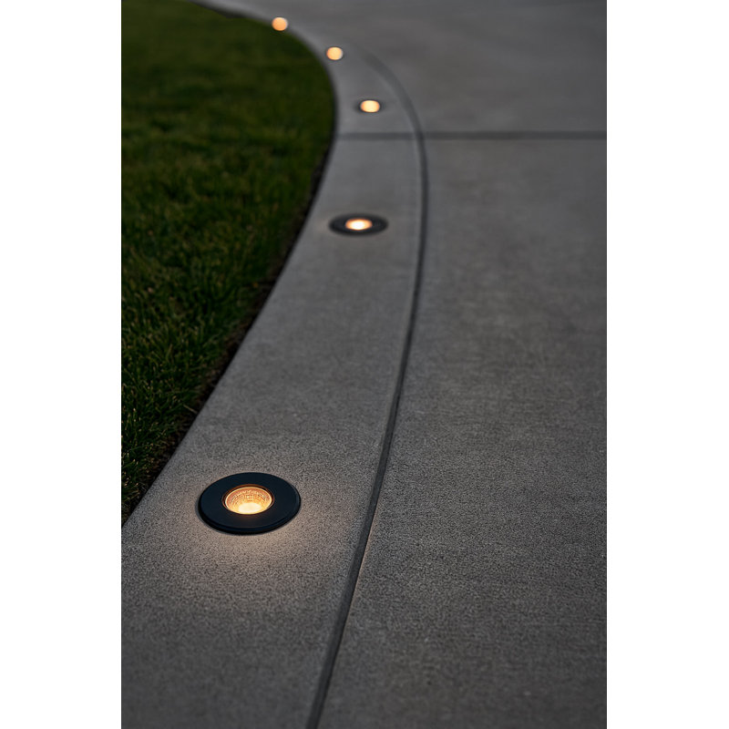 Sparta - Dot Stainless Steel Black Low Voltage Integrated LED Stainless Steel Accent
