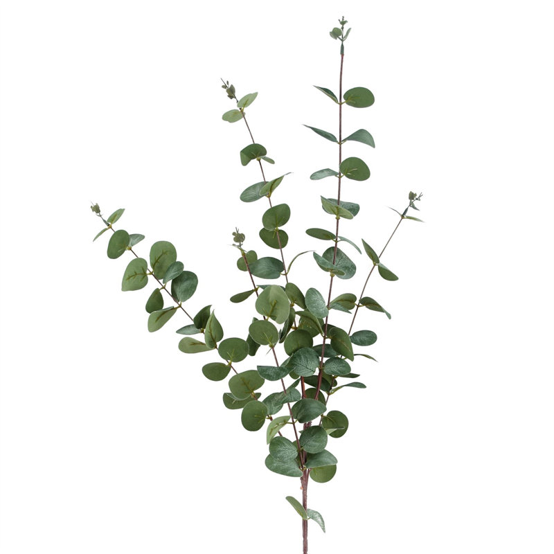 Pack of 6 Artificial Eucalyptus Foliage, Green, 100 cm x 20 cm
