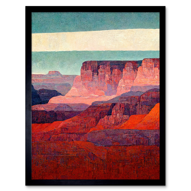 Abstract Grand Canyon Arizona Landscape - Single Picture Frame Print