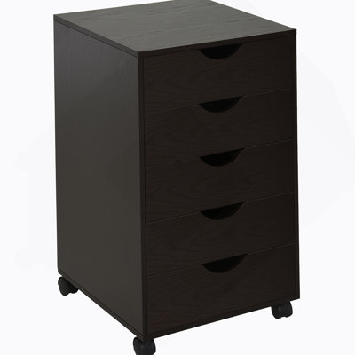 Drawer File Cabinet Storage Organizer Filing Cabinet With Nordic Minimalist   & Wheels,