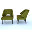 Fauteuil demi-tonneau en polyester de 27,4 po Wauconda