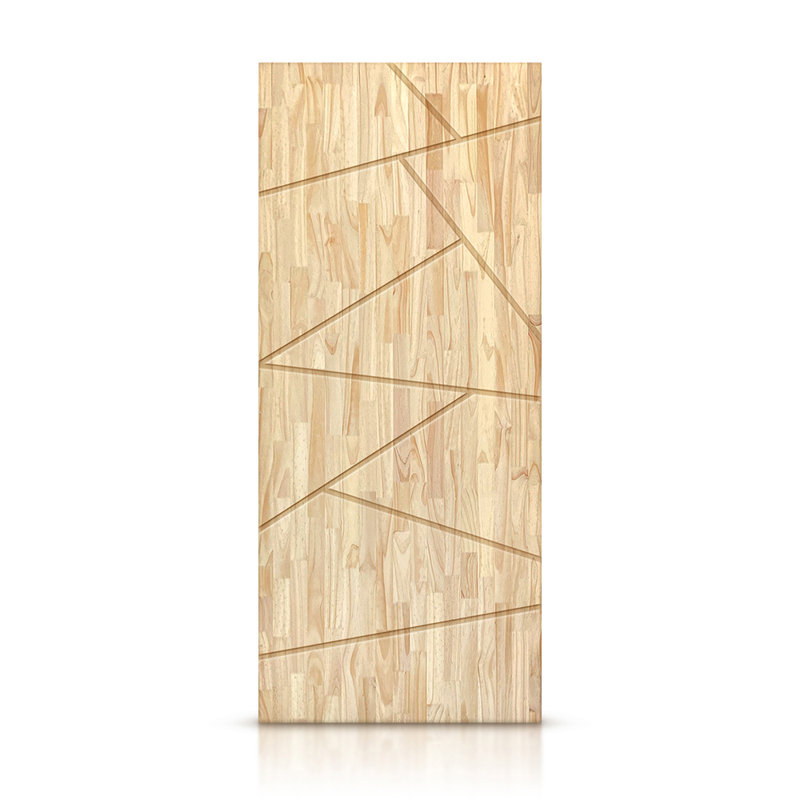 Panelled Pine Wood Standard Door, Unfinished, 42" x 84"