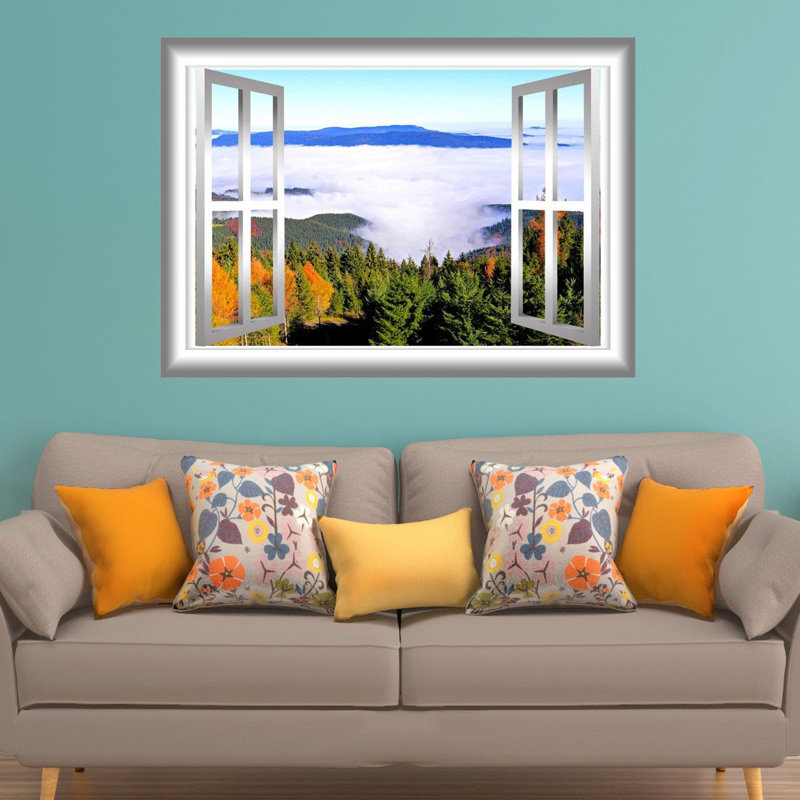 Landscape & Nature Wall Decal, 18" H x 22" W x 0.01" D