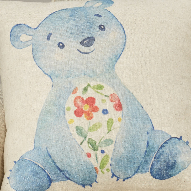 Floral Reversible Throw Pillow
