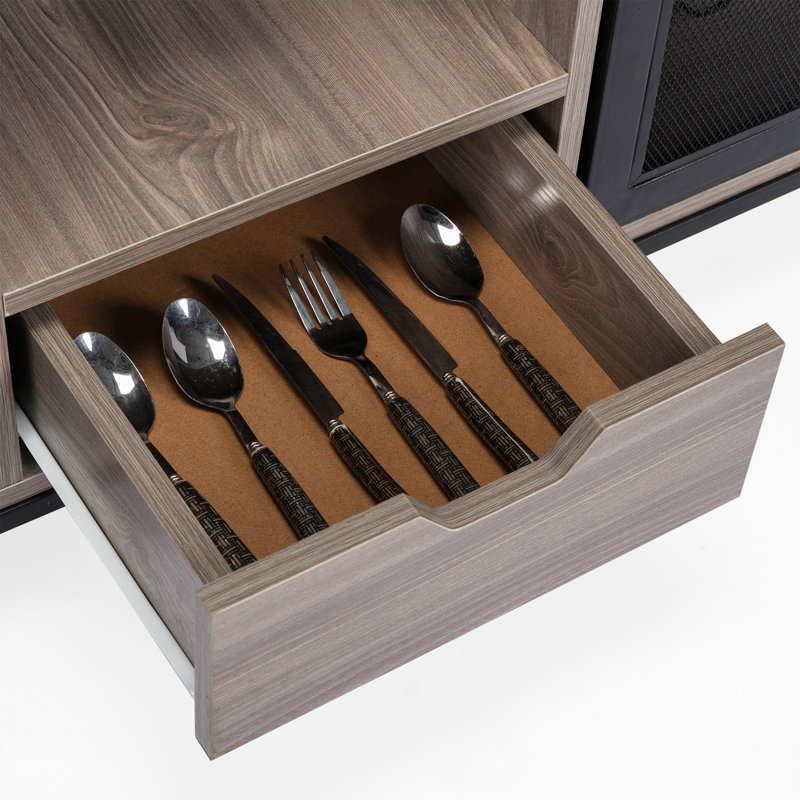 Bar avec rangement pour le vin Kreitman, gris