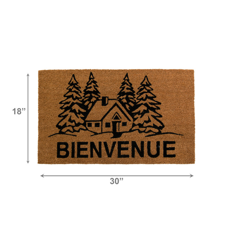Tapis de porte Coir Bienvenue - House In The Woods