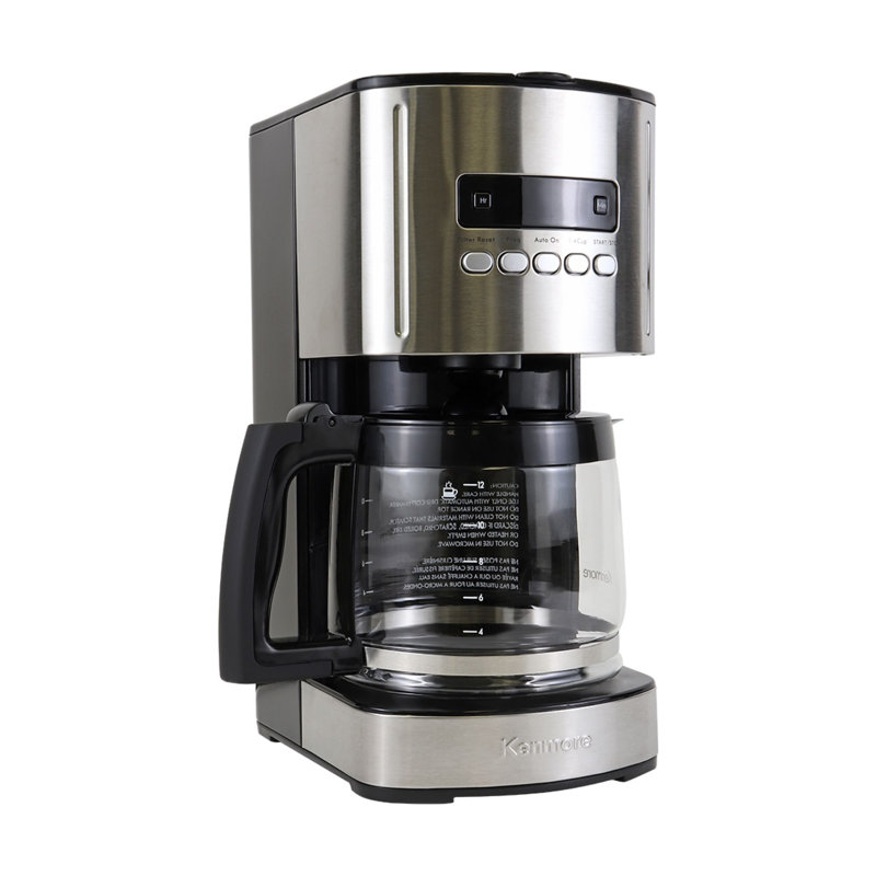 Cafetière programmable avec filtre réutilisable Kenmore, Noir