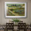 Jardin fleuri avec sentier - Vincent van Gogh - Reproduction encadrée avec passe-partout et verre - 1888-1089469510-1089469561-1089469563