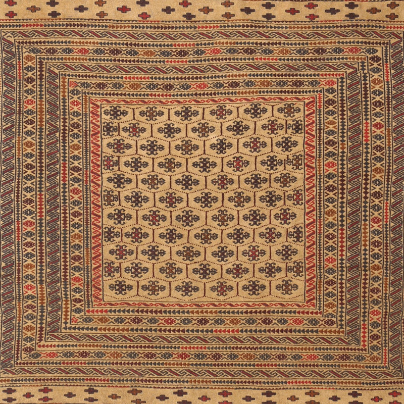 Southwestern Indoor Rug, Square 6'