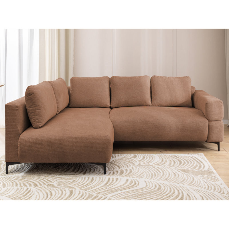 4 Seater Corner Sofa, Left Hand Facing, Red