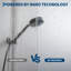 Porte de douche coulissante de 56 à 60 po de largeur, double dérivation en verre trempé de 6 mm-135459835