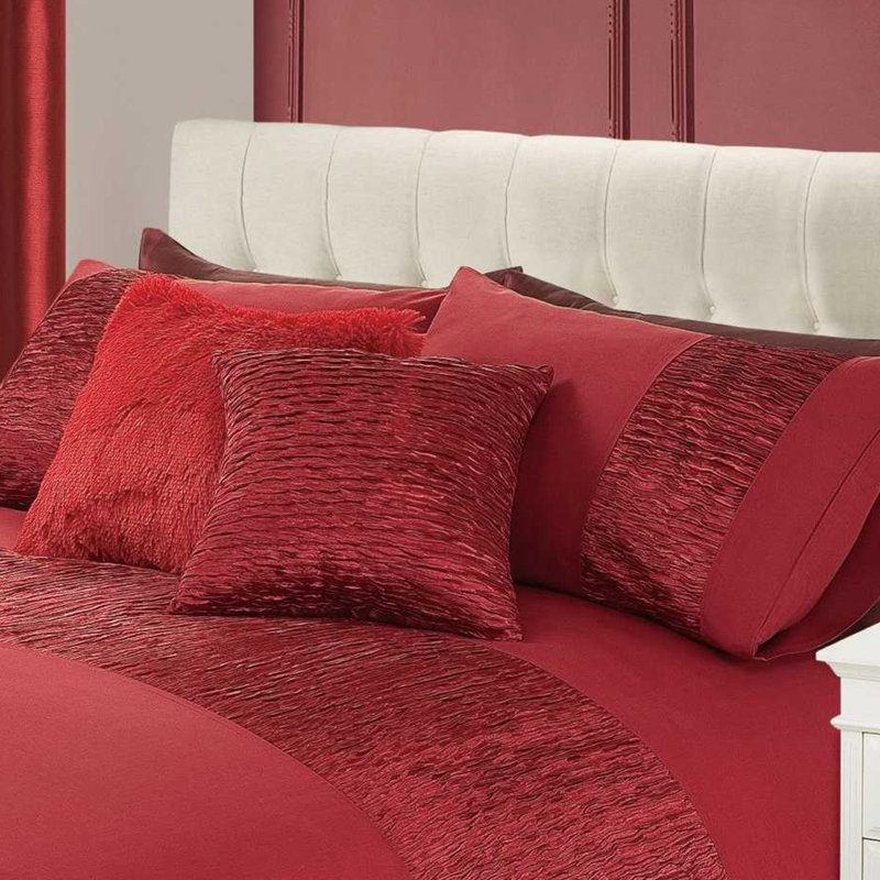 Khue Microfibre Plain Duvet Cover Set, King