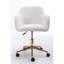 Chaise de bureau avec fonction pivotante à 360 °, hauteur réglable, pieds en métal doré, roue universelle, tissu de style moderne pour l'intérieur et matériaux modernes-1368370581