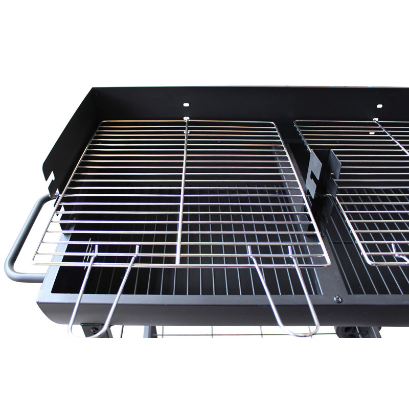 Belfry Kitchen Mabrey 103cm W Barrel Charcoal Grill