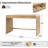 Kaybri Alejandro Modern 49.5"W 2-Drawer Fluted Office Desk with Rounded Desktop Edges-1008405119