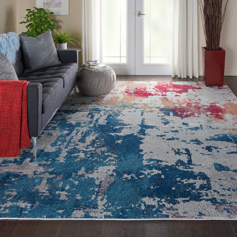 Hitton Abstract Area Rug, Rectangle 160 x 229cm