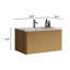 Meuble-lavabo mural rayé 30 po-100543660