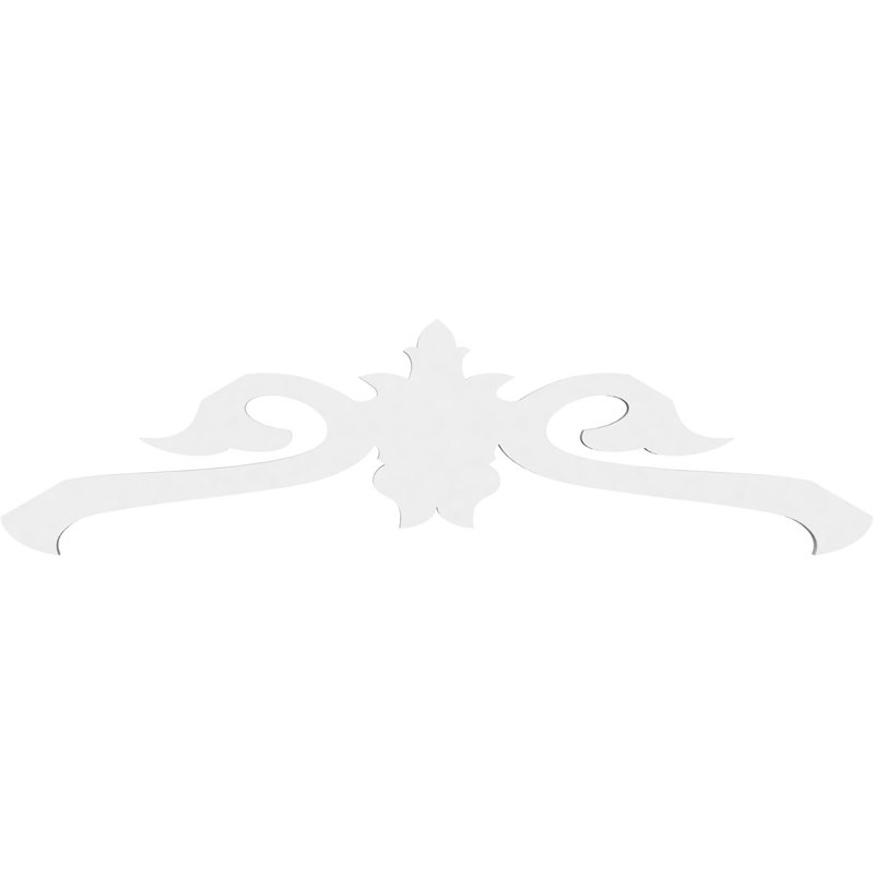 Pignon en PVC de qualité architecturale Florence, H 10,5 po x l 36 po x P 1 po, 7 / 12