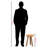 Gianni Acacia Wood Versatile Decorative Stool - Artistic Side Table With Rounded Three-Leg Base