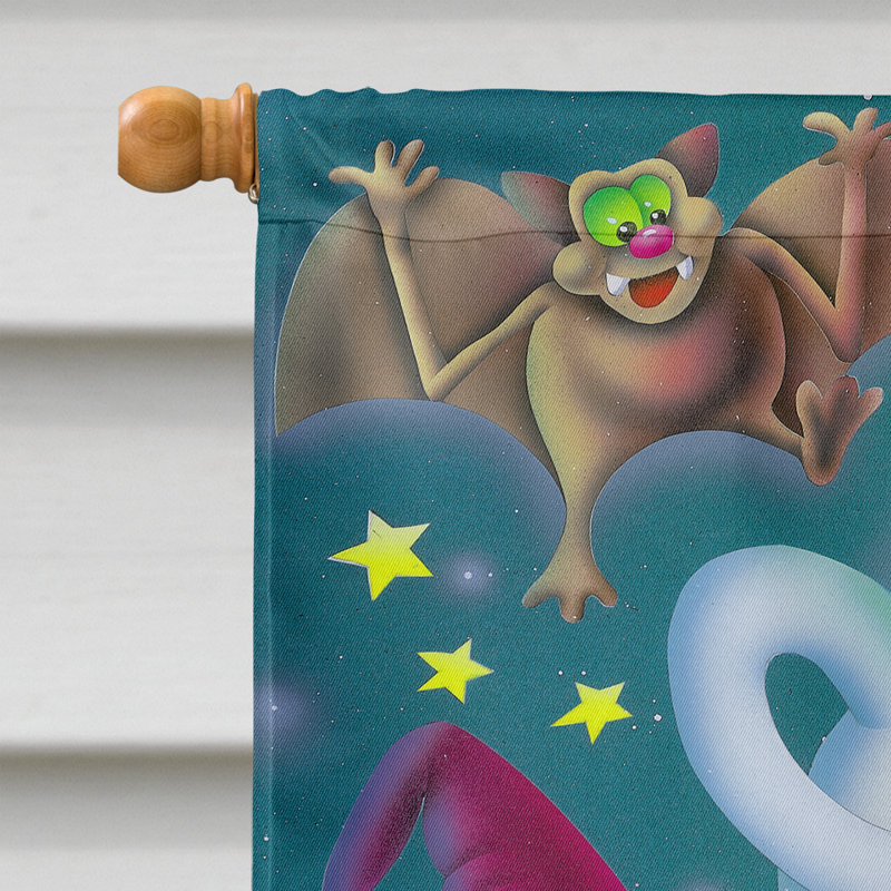 Drapeau de jardin d'Halloween avec Yezr, H 40 po x l 28 po
