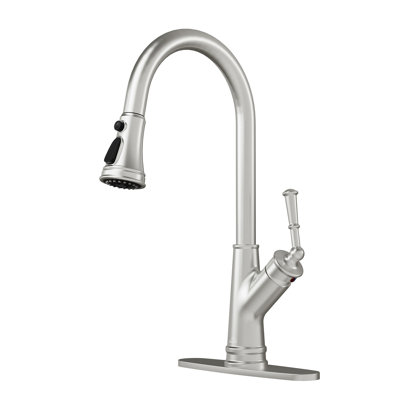 CASAINC Single-Handle Pull-Down Kitchen Faucet Single Hole Faucet 1.8 GPM -  CA-D4185-BN