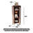 American - Style Vintage Red Oak Storage Corner Cabinet
