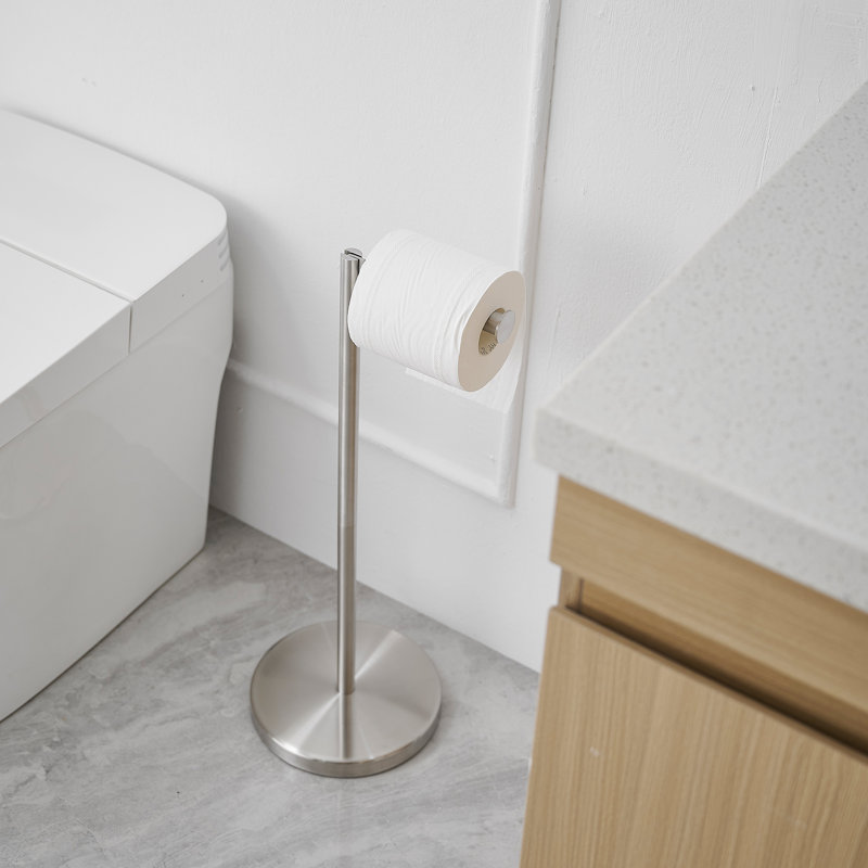1 porte-papier hygiénique, Nickel brossé