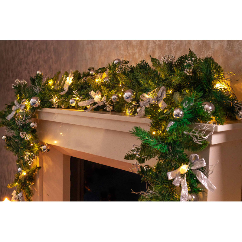 180cm Lighted Faux Garland with Lights