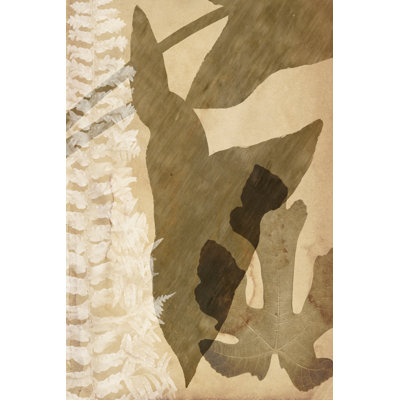 Pressed Leaf Assemblage III 1 Piece Wrapped Canvas Painting