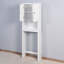 Armoire de rangement de salle de bain en bois au-dessus de la toilette avec tablette réglable, conception compacte et durable