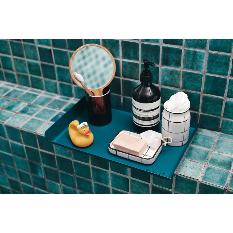 Alto Steel Decorative Tray, Acapulco Blue