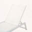 Chaise longue Myers, fauteuil inclinable d'extérieur entièrement réglable avec dossier en filet