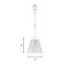 Luminaire suspendu 1 lumière Vilna-1686947264