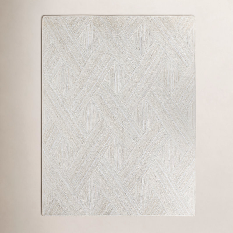 Dawes Natural Trellis Ivory Area Rug (5'X8'), Rectangle 12' x 15'