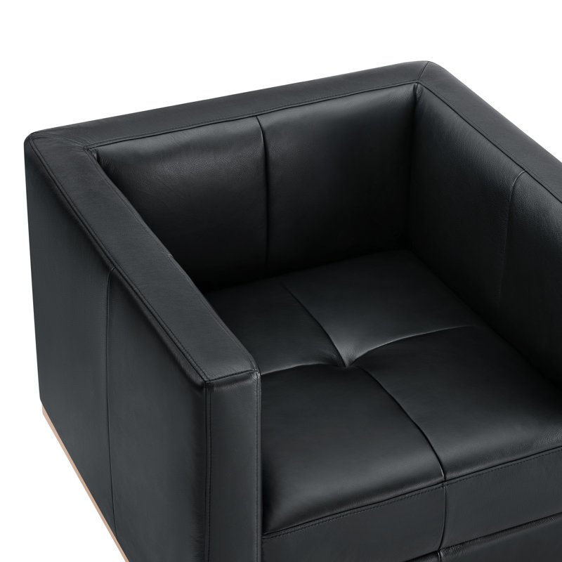 Chaise d'appoint pivotante rembourrée, Noir