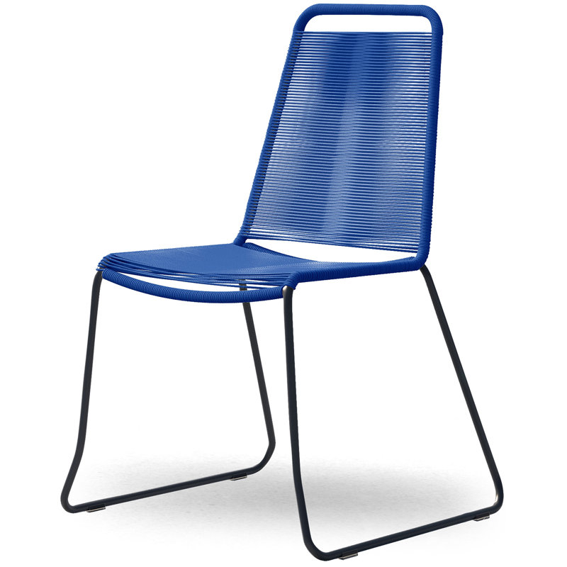 Barclay Stacking Patio Dining Chair, Blue