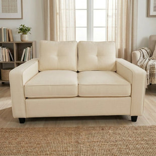 Chenille upholstery 54.3 inch wide loveseat