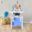 Chloe-Ann 2 in 1 Convertible Baby High Chair Toddler Table Chair Blue