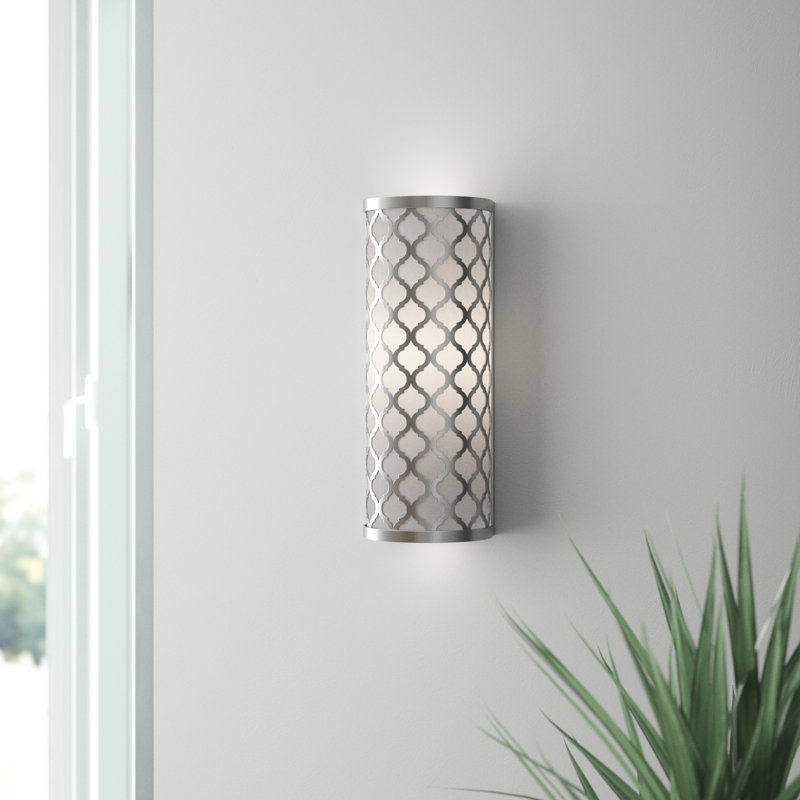 Mance Flush Mounted Sconce, Brushed Nickel