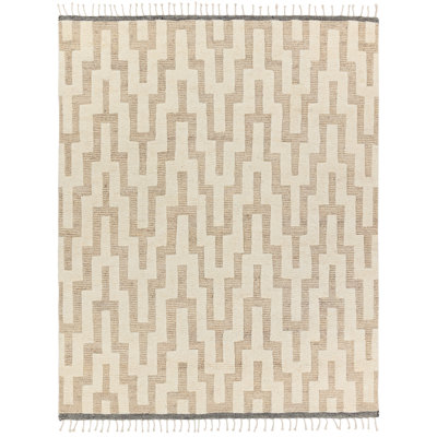 Tapis crème et brun clair Kern Emre